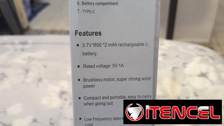 Ventilador recargable marca Saco — foto 2