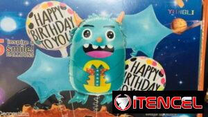 Set de 5 Globos Mounster Alien(TC)