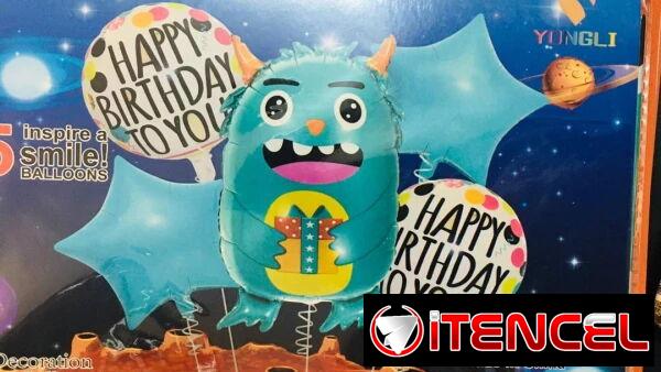 Set de 5 Globos Mounster Alien(TC)