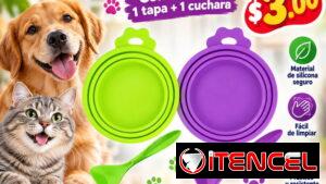 Juego de Tapa y Cuchara para Mascotas