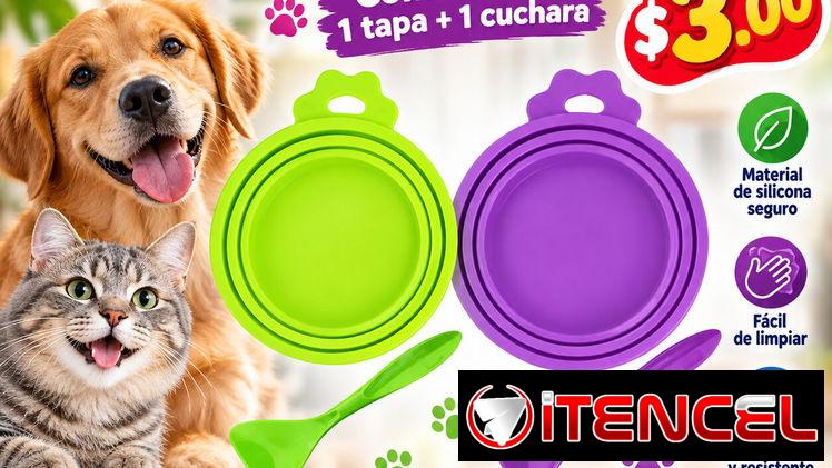 Juego de Tapa y Cuchara para Mascotas