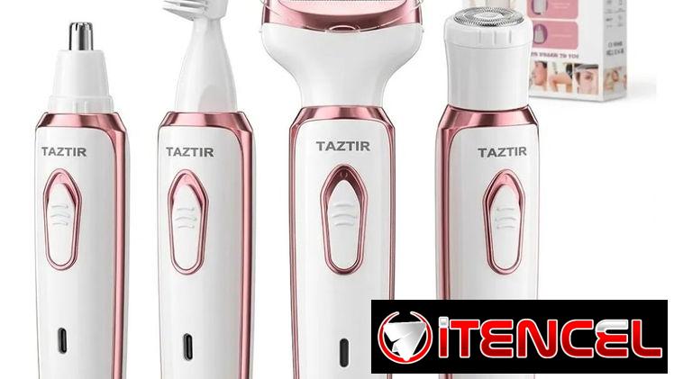 Maquina de afeitar portátil 4 en 1 para Mujeres y Recortadora de Bikini