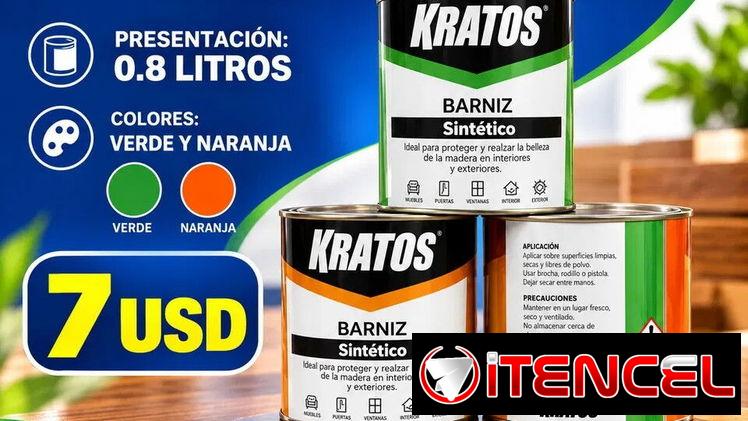 Barniz Verde, Naranja. 0.8litros. Excelente Calidad. Damos factura. — foto 1