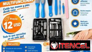SET DE MANICURA Y PEDICURA MULTIFUNCIONAL