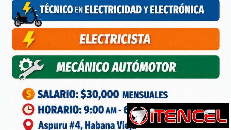 Plazas de Electricidad, Electrónica y Mecánica Automotor – Habana (Kinetica)
