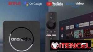 Caja Android TV para streaming y aplicaciones