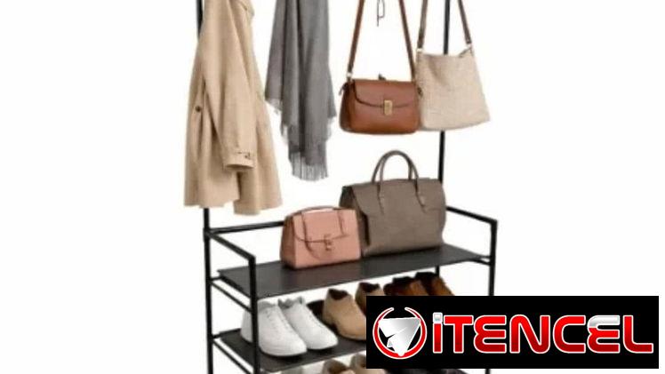 Closet con sapatera de 3 niveles