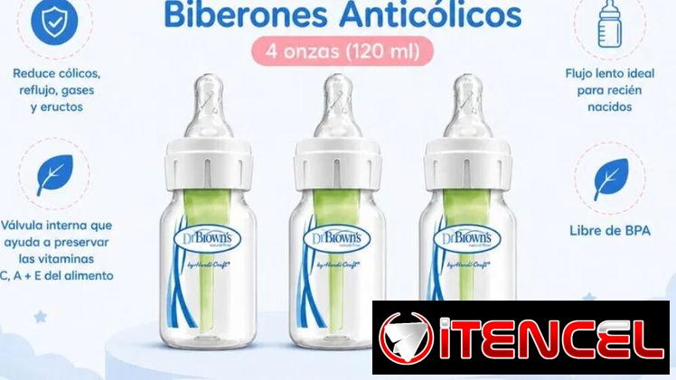 🍼 Biberon Anticólicos Original Dr. Brown’s    ✅4 onzas plasticos (120 ml)