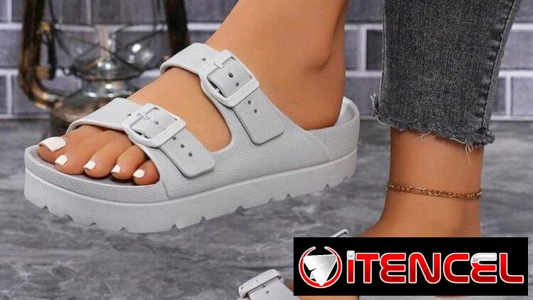 Sandalias Prácticas Engomadas