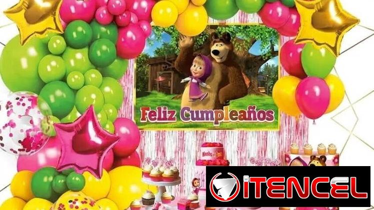 Set decorativo 80 pcs Masha y el Oso(TC)