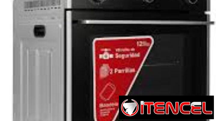Horno de empotrar hibrido de gas y electrico de 60 cm