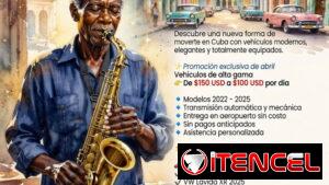 S1.Disponibilidades diarias de renta de autos modernos sin chofer hasta Varadero + PLUS DE GASOLINA EN EL PRECIO