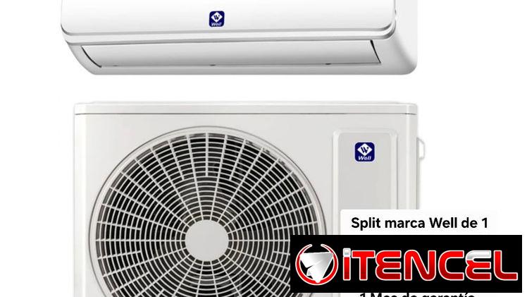 Split marca Well de 1 tonelada (Voltaje 220) color blanco