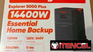 Jackery Explorer 5000 Plus 220/110 V, 7200 W hasta 14400 W. Mejor que la delta pro3