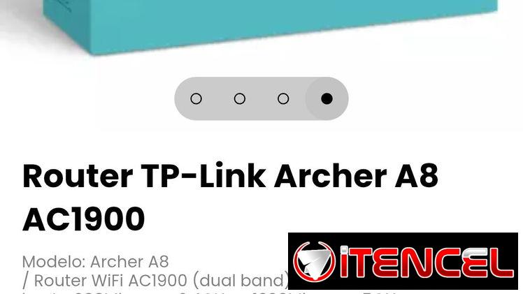 Router TP-Link Archer A8 AC1900. (Dual band) con velocidades de hasta 600Mbps en 2.4GHz + 1300Mbps en 5GHz — foto 4