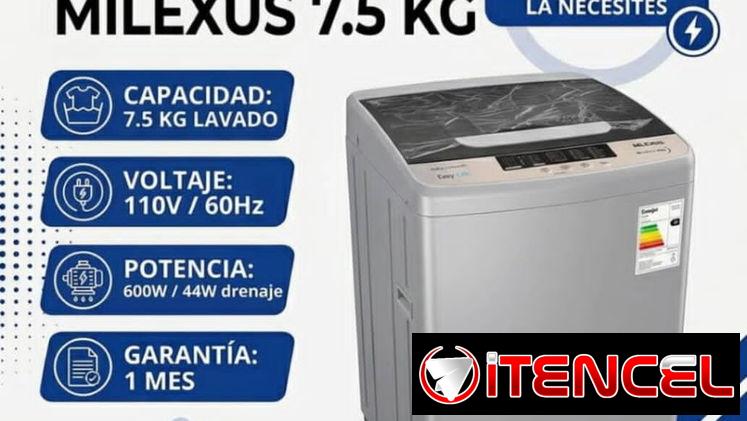Lavadora automática milexus/⬅️ linia87.5kg