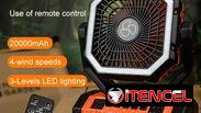 Ventilador recargable F11 de 20000Mah Excelente producto