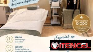 Spa,depilación láser, servicios de belleza.