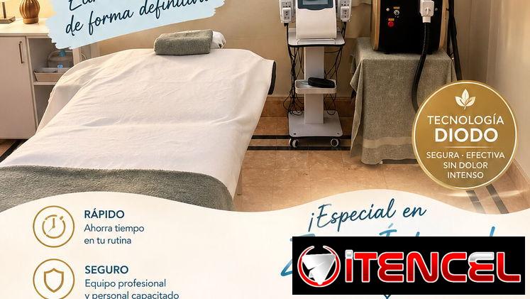 Spa,depilación láser, servicios de belleza.