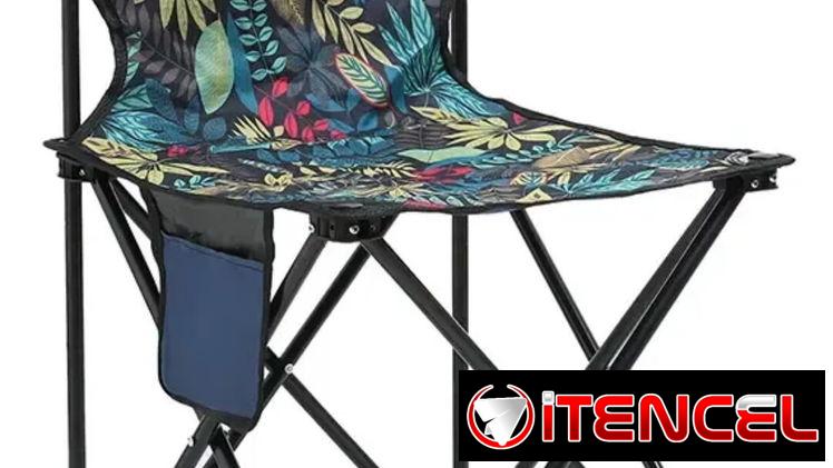 Sillas Plegable Camping Portatil Playa Banco Reforzado Bolsa Color Azul en 15usd.