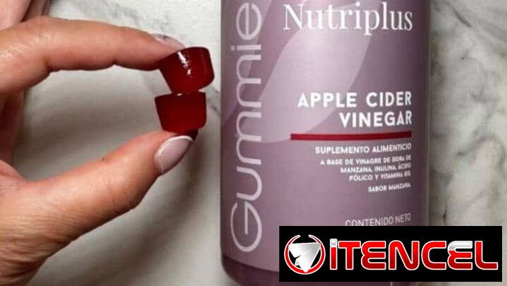 GOMITAS DE VINAGRE DE MANZANA 🍏 Granada, ácido fólico, inulina y vitamina B12🍏 — foto 3