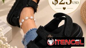 Sandalias negras
