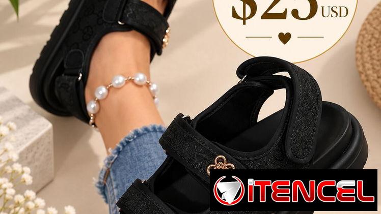 Sandalias negras