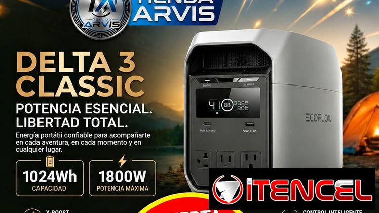 EcoFlow DELTA 3 Classic $610 — Mensajería GRATIS La Habana + Garantía