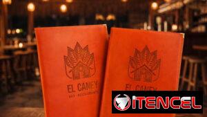CARTAS RESTAURANTES 🔸 Carta menú en piel personalizadas con logo
