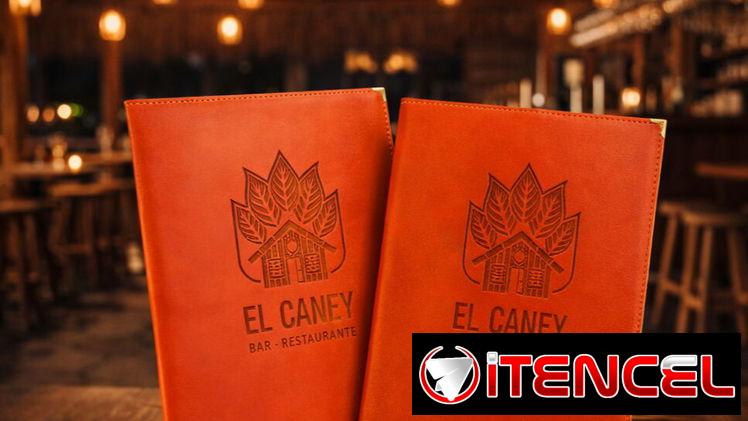 CARTAS RESTAURANTES 🔸 Carta menú en piel personalizadas con logo — foto 1
