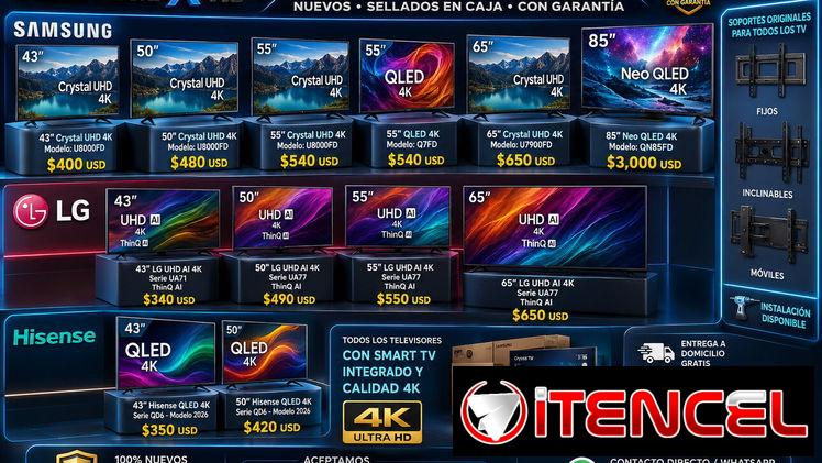 Tenemos televisores 100% NUEVOS, ORIGINALES y SELLADOS en su caja, con garantía TV 4K Oled Qled Cristal W 53321047 — foto 4