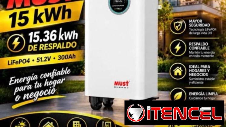 BATERÍA MUST 15 kWh (LiFePO4)