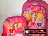 Mochilas para niñas y niños, es el set completo (Mochila, merendero, pomo y pozuelo)