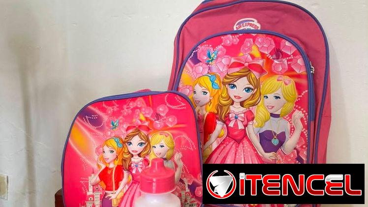 Mochilas para niñas y niños, es el set completo (Mochila, merendero, pomo y pozuelo)