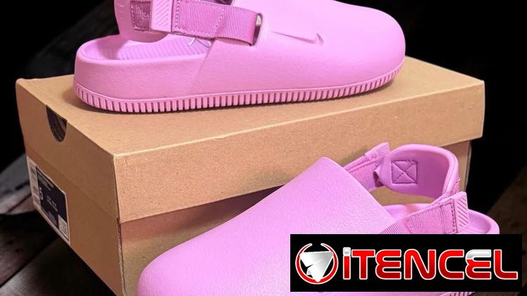 🌸” Nike Calm Mule” en rosa pastel 🌸