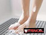Juego de 1 cortina con alfombra antideslizante para baños. NUEVAS!