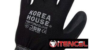 Guantes negros de proteccion y frio
