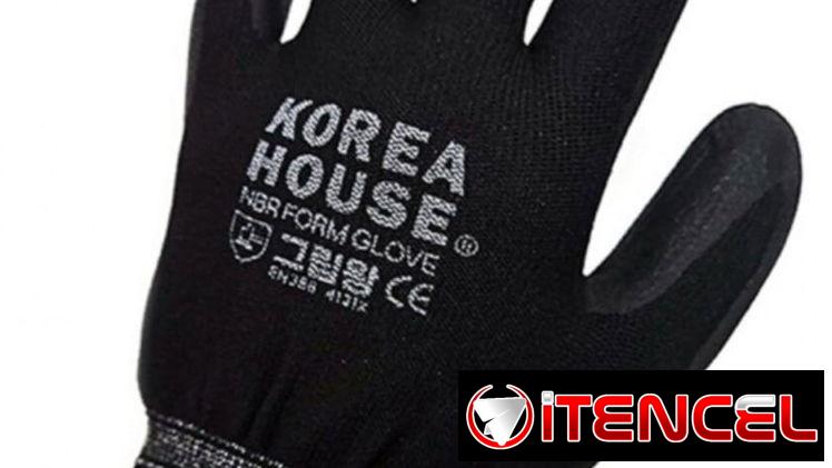 Guantes negros de proteccion y frio