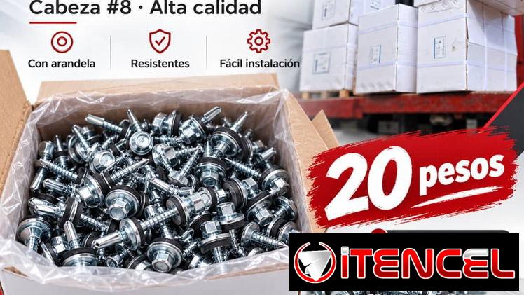 🔩🔥 TORNILLOS DE TECHO 1” – CABEZA 8 DE ALTA CALIDAD 🔥🔩
