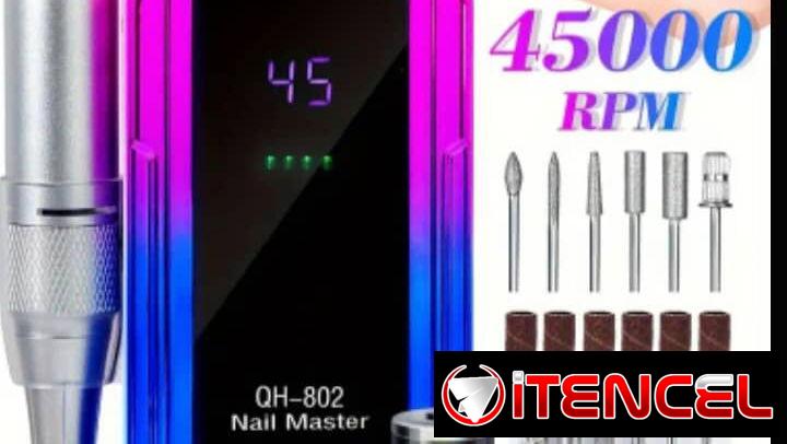 Máquina de uñas DRILL RECARGABLE..45 000 rpm..2600 mAh