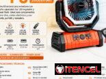 VENTILADOR RECARGABLE PORTÁTIL F6 CON LUZ LED 20000mAh