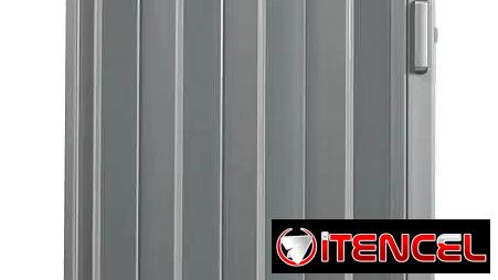 Puertas de corredera, color blanco y gris