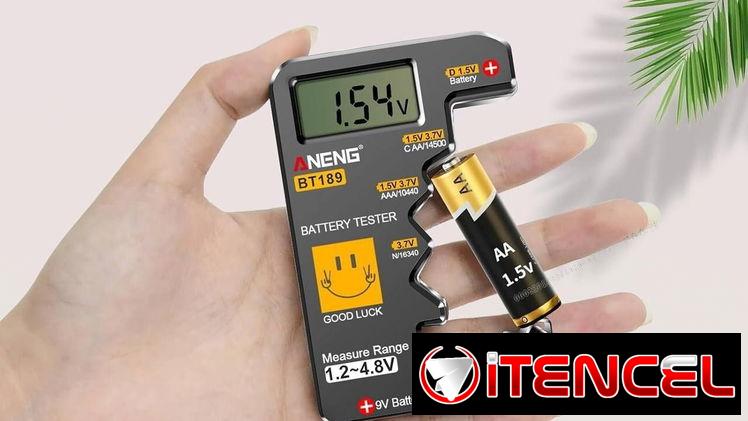 ANENG BT189 Probador Digital de Baterías Pantalla LCD