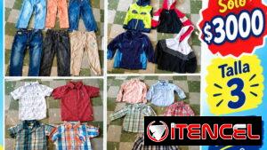 Combo de Ropa de niño USO Talla 3 todo x 3000