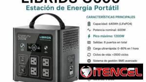 LIBRIDS C600 – Estación de Energía Portátil-ENVÍO INCLUIDO