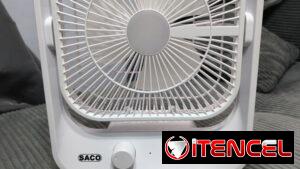 Ventilador recargable marca Saco