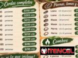 Combos de cerdo asado con líquidos y mensajería incluida