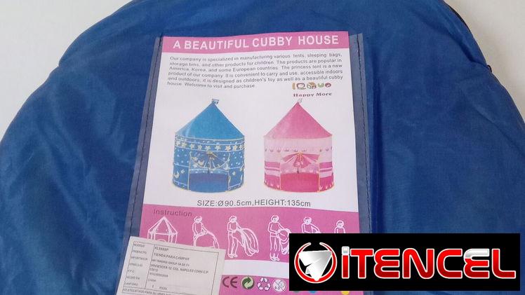 Lindo castillo portátil para los peques, es nuevo y de color azul. 53707521