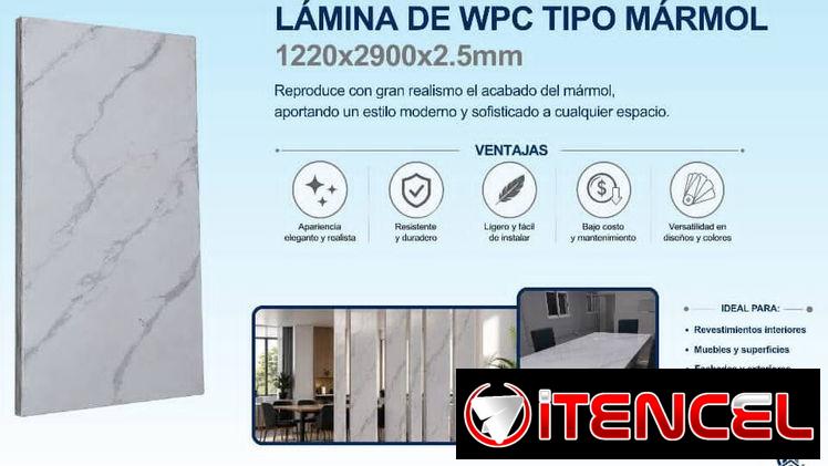 🚧 Lámina de WPC Tipo Mármol Medidas: 1220 x 2900 x 2.5 mm 🚧 — foto 4