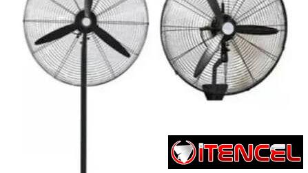 Ventilador industrial 2 en 1 (pedestal y pared)